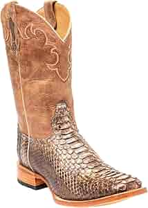 Comme des Garçons Python Boots Cody James Men's Python Exotic Western Boots - Broad Square